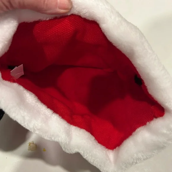 MICKEY MOUSE CHRISTMAS HAT RED WITH BLACK MICKEY EARS BRAND NEW WITH TAGS - Picture 4 of 4